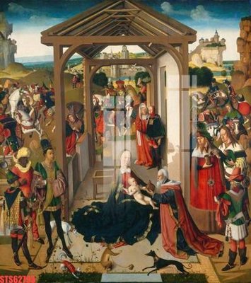 File gốc Tranh sơn dầu phương tây tổng hợp STS62793 (in lụa) tranh mã đáo