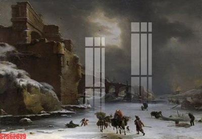 Download file gốc Tranh sơn dầu phương tây tổng hợp STS62839 (in mica) trang trí