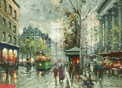 File in trần Tranh sơn dầu phương tây tổng hợp STS6294 (bản gốc) phong cảnh