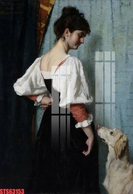 File gốc Tranh sơn dầu phương tây tổng hợp STS63153 (phong cách) cổ điển