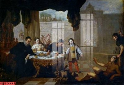 File ảnh Tranh sơn dầu phương tây tổng hợp STS63337 (gốc) in biển hiệu