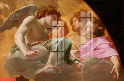 File in trần Tranh sơn dầu phương tây tổng hợp STS63390 (bản gốc) mây trời