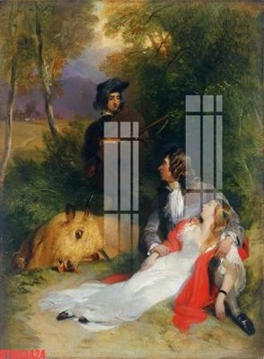 Download file gốc Tranh sơn dầu phương tây tổng hợp STS63424 (in lụa) tranh 3D