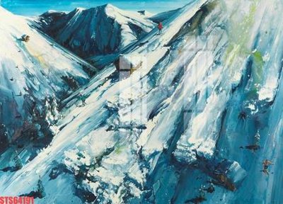 File PSD Tranh sơn dầu phương tây tổng hợp STS64191 (gốc) cho in quảng cáo