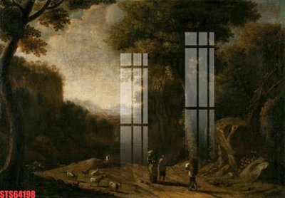 File tranh gốc PSD Tranh sơn dầu phương tây tổng hợp STS64198 còn nguyên layer