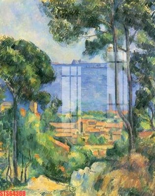 File in trần Tranh sơn dầu phương tây tổng hợp STS64368 (bản gốc) bầu trời