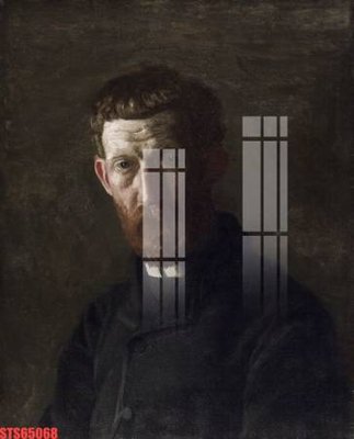 File in trần Tranh sơn dầu phương tây tổng hợp STS65068 (file gốc) hoa văn 3D