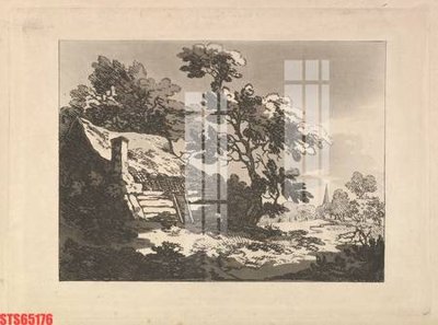 File in trần Tranh sơn dầu phương tây tổng hợp STS65176 (bản gốc) bầu trời