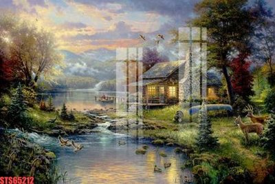 File gốc Tranh sơn dầu phương tây tổng hợp STS65212 (thiết kế) cho in ấn