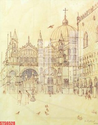 File tranh Tranh sơn dầu phương tây tổng hợp STS6528 (bản gốc) trang trí văn phòng