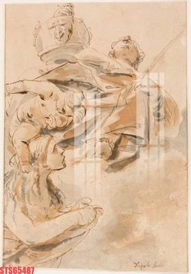 Download file gốc Tranh sơn dầu phương tây tổng hợp STS65487 (in mica) trang trí