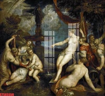 File gốc Tranh sơn dầu phương tây tổng hợp STS65559 (vector) cho in ấn