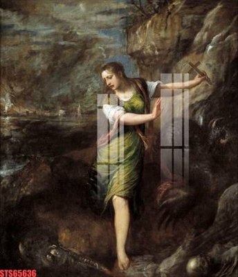 File gốc Tranh sơn dầu phương tây tổng hợp STS65636 (in ấn) màu sắc trung thực