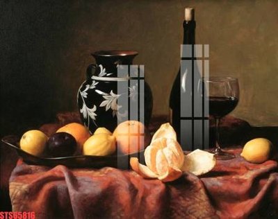 File tranh Tranh sơn dầu phương tây tổng hợp STS65816 (file gốc) chủ đề phong thủy