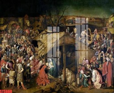 Ảnh gốc file in lụa Tranh sơn dầu phương tây tổng hợp STS660 chi tiết