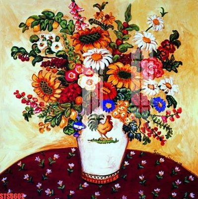 File gốc Tranh sơn dầu phương tây tổng hợp STS6607 (in tráng gương) ốp tường