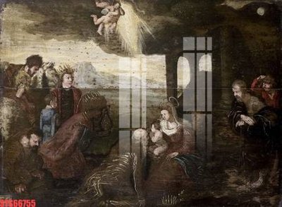 File ảnh Tranh sơn dầu phương tây tổng hợp STS66755 (gốc) dùng in Pano