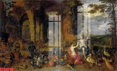 Tải file Tranh sơn dầu phương tây tổng hợp STS6718 (gốc) chủ đề hoa sen