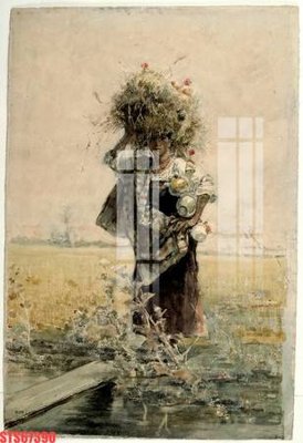 File gốc Tranh sơn dầu phương tây tổng hợp STS67390 (in mica) làm bảng hiệu