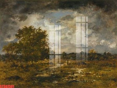 Tải file Tranh sơn dầu phương tây tổng hợp STS67501 (gốc) chủ đề phong thủy