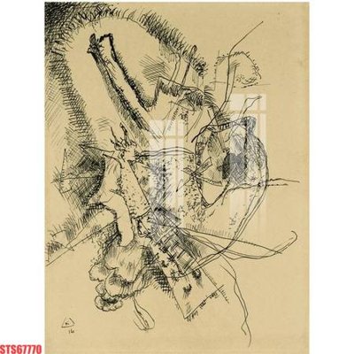 File in ấn Tranh sơn dầu phương tây tổng hợp STS67770 (bản gốc) sắc nét