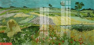 File tranh quảng cáo Tranh sơn dầu phương tây tổng hợp STS67855 (download file gốc)