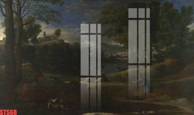 File ảnh Tranh sơn dầu phương tây tổng hợp STS68 (gốc) in decal dán tường