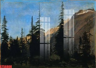 File in mica Tranh sơn dầu phương tây tổng hợp STS6808 (bản gốc) làm vách ngăn