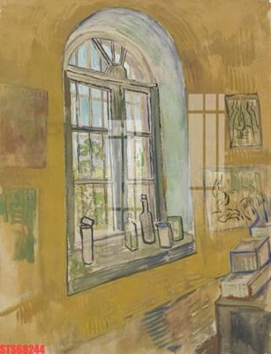 File tranh gốc in trần nhà Tranh sơn dầu phương tây tổng hợp STS68244 3D