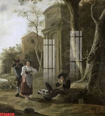 File tranh gốc PSD Tranh sơn dầu phương tây tổng hợp STS68274 còn nguyên layer