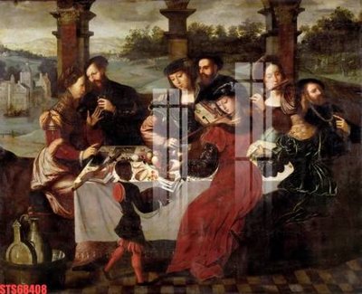 File tranh PSD Tranh sơn dầu phương tây tổng hợp STS68408 chất lượng cao