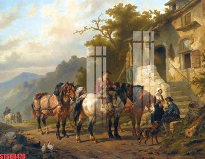 File tranh gốc Tranh sơn dầu phương tây tổng hợp STS68470 (bản quyền) file PSD