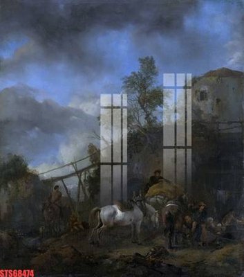 Tải file Tranh sơn dầu phương tây tổng hợp STS68474 (gốc) làm tranh treo tường