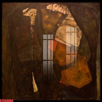 File gốc Tranh sơn dầu phương tây tổng hợp STS68864 (in lụa) tranh mã đáo