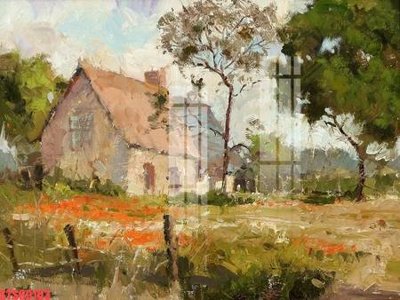 Download file Tranh sơn dầu phương tây tổng hợp STS69163 (gốc) in mica bàn thờ