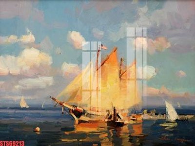 File in trần Tranh sơn dầu phương tây tổng hợp STS69213 (bản gốc) đại dương