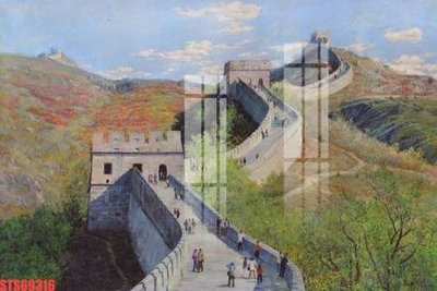 File in trần Tranh sơn dầu phương tây tổng hợp STS69316 (bản gốc) hoa văn