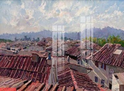 Tải file gốc Tranh sơn dầu phương tây tổng hợp STS69336 dùng cho in ấn