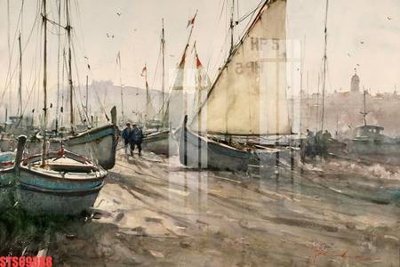 File gốc Tranh sơn dầu phương tây tổng hợp STS69388 (in lụa) hoa văn cổ điển