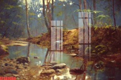 File tranh Tranh sơn dầu phương tây tổng hợp STS69389 (bản gốc) treo phòng ăn