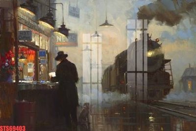 File in mica Tranh sơn dầu phương tây tổng hợp STS69403 (ảnh gốc) đẹp