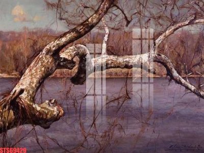 File tranh in trần 3D Tranh sơn dầu phương tây tổng hợp STS69429 (ảnh gốc)