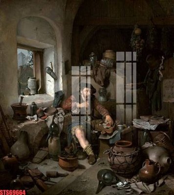 File PSD Tranh sơn dầu phương tây tổng hợp STS69664 (bản gốc) cho nhà in