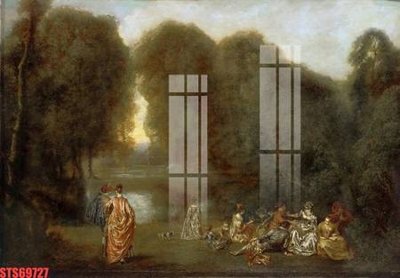 Ảnh gốc Tranh sơn dầu phương tây tổng hợp STS69727 (độ nét cao) in tráng gương