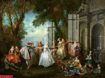 File in trần Tranh sơn dầu phương tây tổng hợp STS70027 (bản gốc) 5D