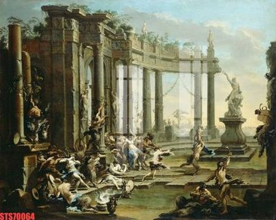 File in trần Tranh sơn dầu phương tây tổng hợp STS70064 (file gốc) phong thủy