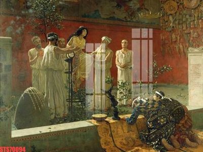 File in trần Tranh sơn dầu phương tây tổng hợp STS70094 (bản gốc) trời sao