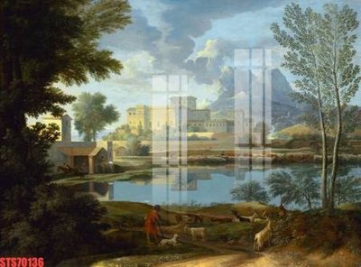 File tranh Tranh sơn dầu phương tây tổng hợp STS70136 (gốc) in film