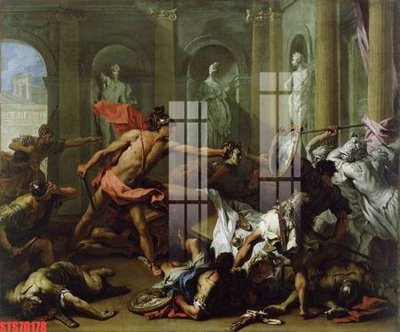 File tranh Tranh sơn dầu phương tây tổng hợp STS70178 (ảnh gốc) in trần nhà