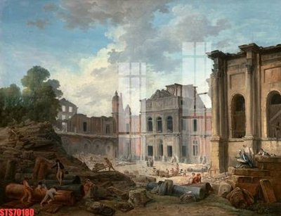 File gốc Tranh sơn dầu phương tây tổng hợp STS70180 (in lụa) tranh mã đáo